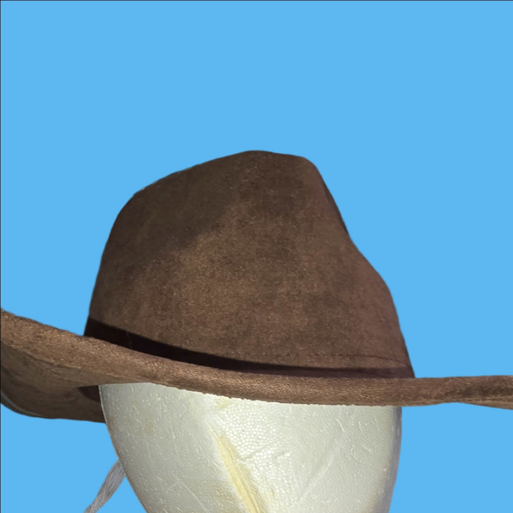 Brown Suede Cowboy Hat